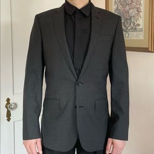 J. Crew Ludlow suit jacket in grey Italian wool🕴🏻dark gray wool blazer 36/R